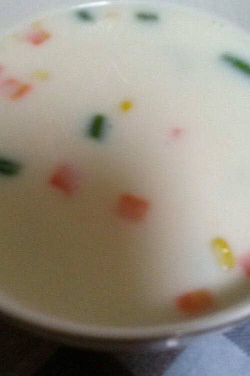ホタテの稚貝のコーンスープの画像