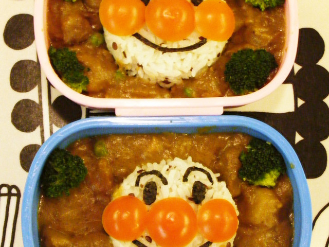 カレーの翌日簡単アンパンマンキャラ弁 レシピ 作り方 By Chimomomil クックパッド 簡単おいしいみんなのレシピが350万品