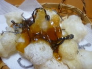 ふじっこ塩昆布DE揚げもち☆の写真
