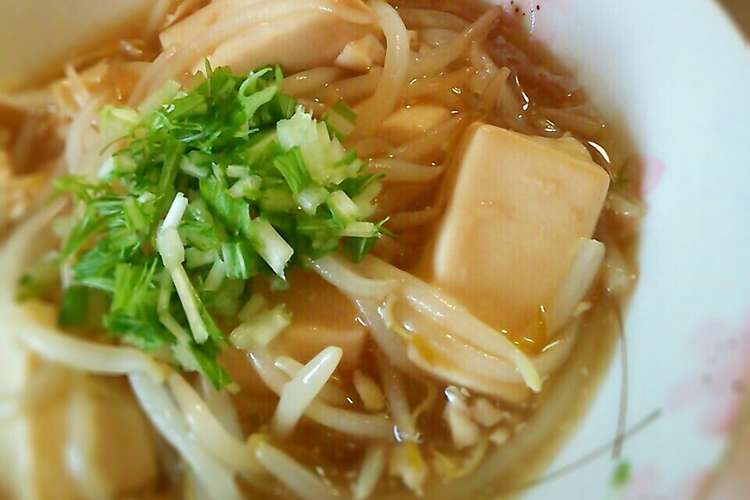 おなかポカポカ 豆腐ともやしあんかけ レシピ 作り方 By こっとん クックパッド 簡単おいしいみんなのレシピが352万品