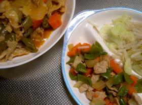 息子のごはん(酢豚風)