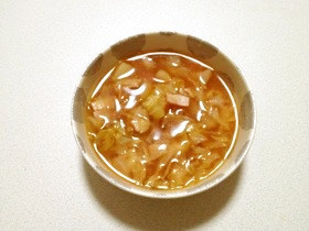 ケチャップでトマト風味のキャベツスープの画像
