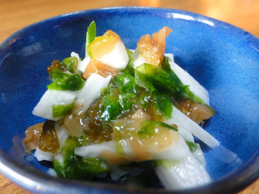 長芋とあおさのりの酢の物の画像