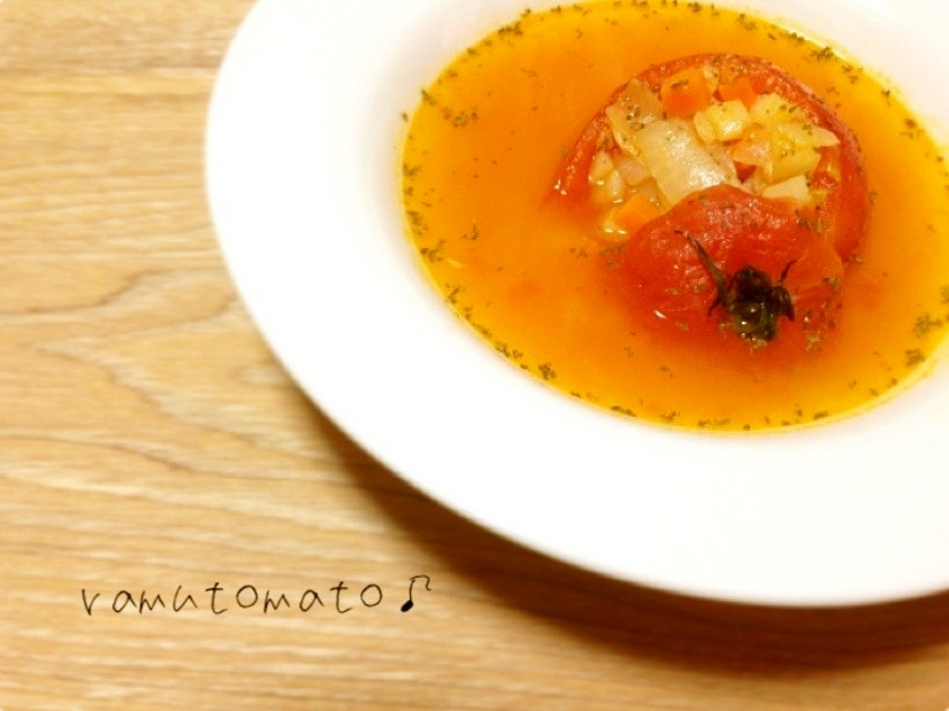 丸ごとトマトの贅沢ミネストローネ♥の画像