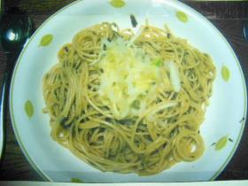 岩のりとチーズの冷製スパゲティ