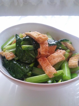 簡単♪小松菜と油揚げの煮浸し