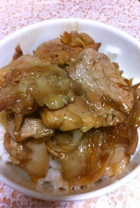 北海道の豚丼♪簡単バージョン。