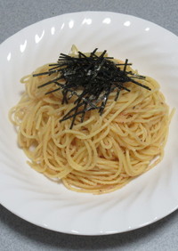 昆布茶とバターが決め手！明太子パスタ♪