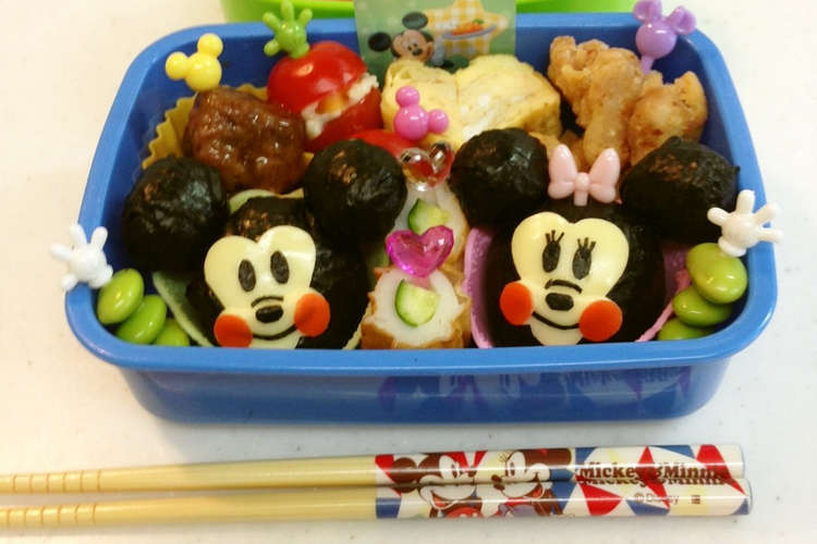 ミッキー ミニーちゃん キャラ弁 レシピ 作り方 By とんと クックパッド 簡単おいしいみんなのレシピが353万品