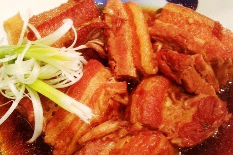 とろとろ角煮 圧力鍋で簡単 レシピ 作り方 By テキサスオヤジ クックパッド 簡単おいしいみんなのレシピが352万品
