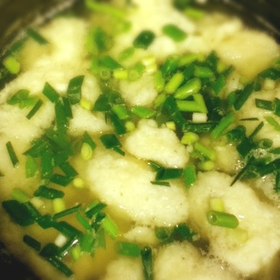 大和芋のおだんごスープの写真