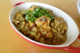 *厚揚げのひき肉カレー煮*