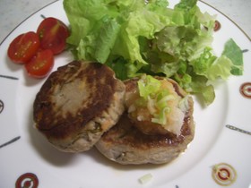 身体に優しいおから入りいわしバーグ