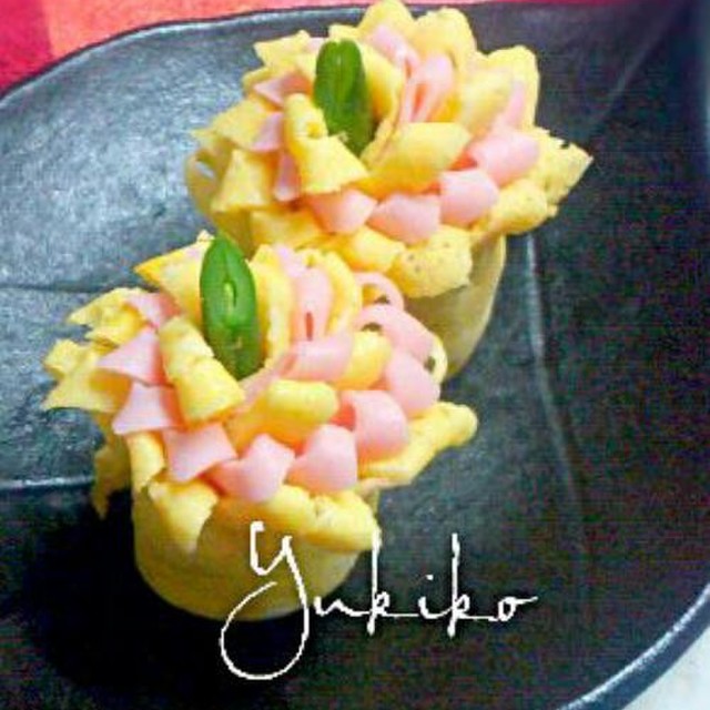 お弁当に 薄焼き卵とハムのお花 レシピ 作り方 By ゆきん クックパッド 簡単おいしいみんなのレシピが378万品