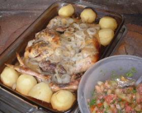 鶏のオーブン焼き