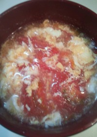 中華料理店の味を再現！トマトと卵のスープ
