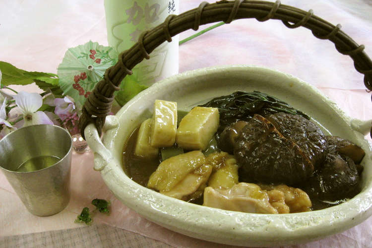 のと１１５の干し椎茸と金時草の夏の治部煮 レシピ 作り方 By かきいち クックパッド 簡単おいしいみんなのレシピが365万品