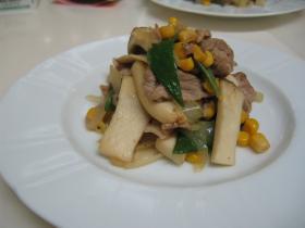 エリンギの炒め物