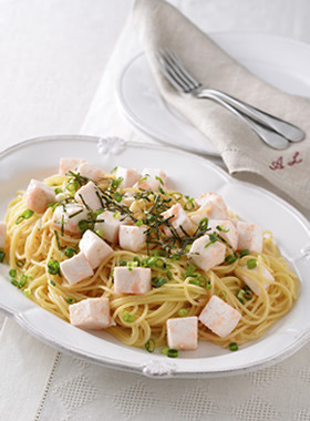 はんぺんのたらこスパゲティ