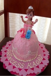 お誕生日に！プリンセスバースデーケーキ