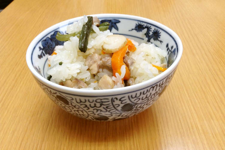 おこわ レシピ 山菜