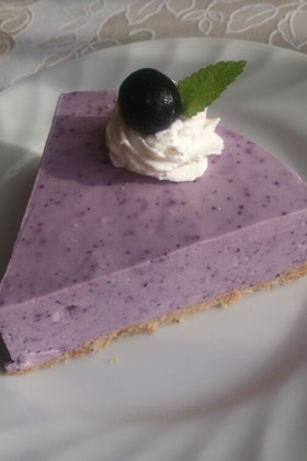子供と作る♪ブルーベリーチーズケーキ