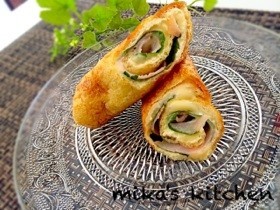 ☆お揚げのベーコンチーズロール☆