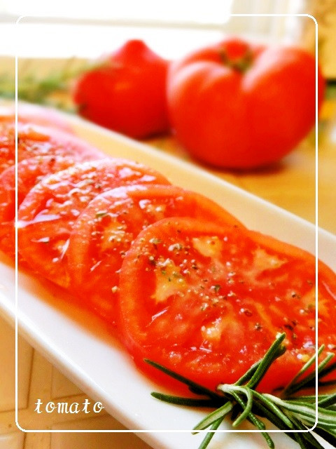 私の大好きなトマトの食べ方♡の画像