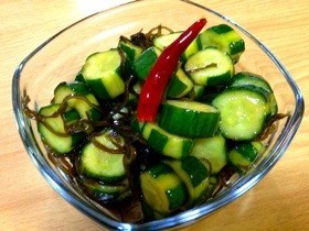 夏のお漬け物♫きゅうり&塩昆布