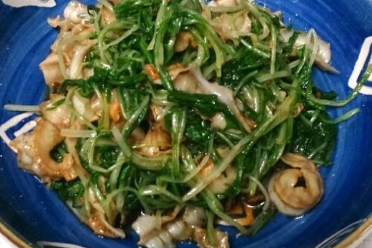 ホタテの貝ひもと水菜の和え物 レシピ 作り方 By さくらとぶん太の母 クックパッド
