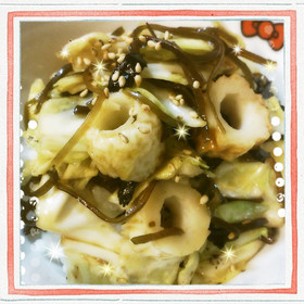 切って混ぜるだけ!キャベツ丼♪