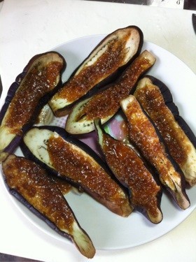 茄子の田楽 胡麻味噌味