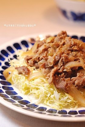 たっぷり玉ねぎ♪豚の生姜焼き