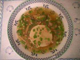 ひき肉とだいこんの スープ♪