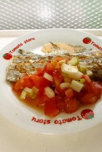 塩分制限☆南欧風な感じの爽やかな魚料理