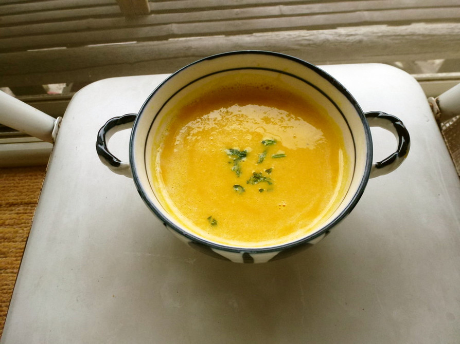 塩分カロリー制限☆かぼちゃの冷製スープの画像