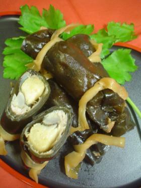 まるごとニンニク昆布巻き