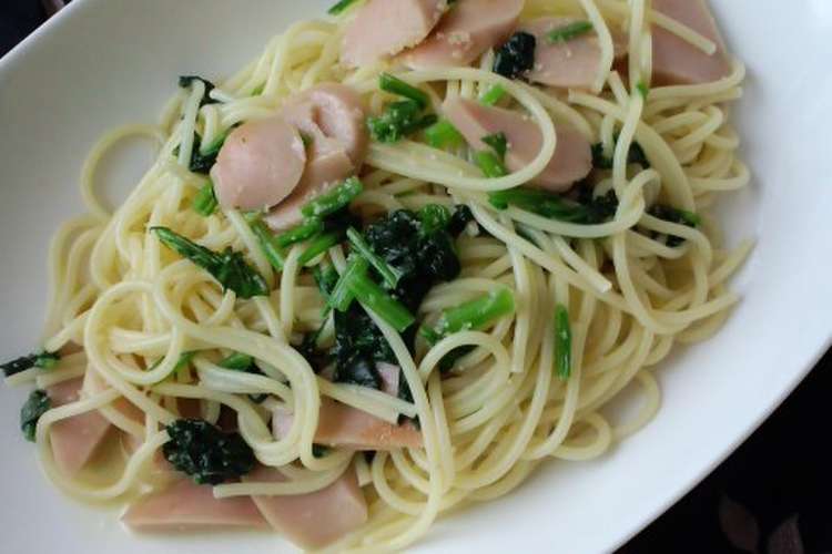 魚肉ソーセージとほうれん草のパスタ レシピ 作り方 By バウンド クックパッド 簡単おいしいみんなのレシピが349万品