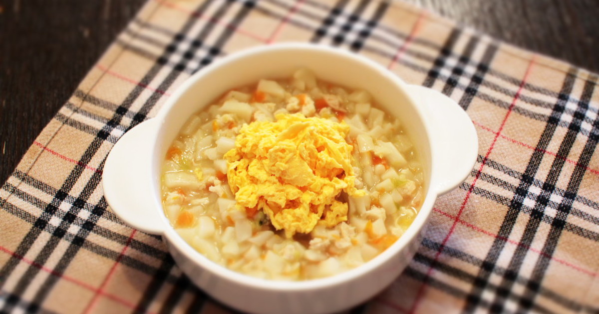 離乳食 フワフワ卵黄の親子うどん 中期 レシピ 作り方 By サヤティ クックパッド 簡単おいしいみんなのレシピが360万品