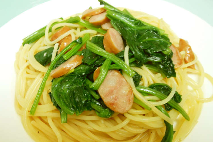 簡単ほうれん草とウインナーのパスタ レシピ 作り方 By 森のみるく クックパッド 簡単おいしいみんなのレシピが349万品