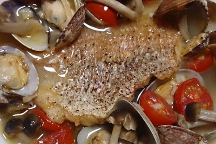 白身魚で簡単アクアパッツァ レシピ 作り方 By Ayaka115 クックパッド 簡単おいしいみんなのレシピが360万品
