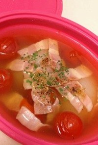 ⁂ミニトマトと玉ねぎのポトフ風スープ⁂