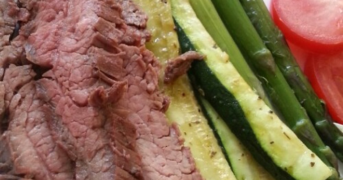 フランクステーキのクリーミーペッパーコーンソース添え レシピ