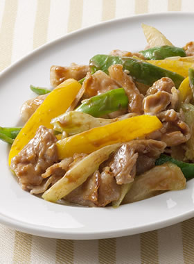 豚肉と夏野菜のオイスターマヨソテー