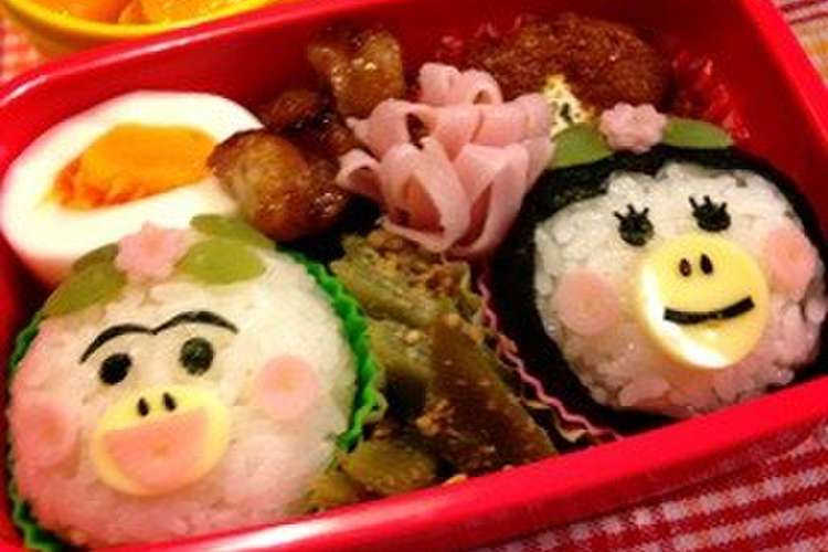 話題入はなかっぱ ももかっぱ簡単キャラ弁 レシピ 作り方 By いずみっくす クックパッド
