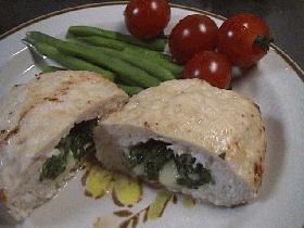 チーズ入り・鶏肉のハンバーグ