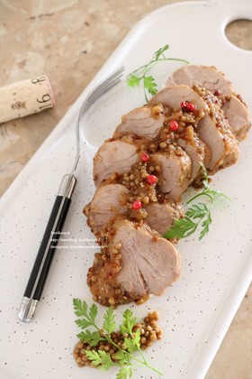 おろし玉ねぎでサッパリ紅茶豚