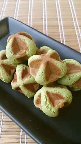 さくさく★(ゝω・)抹茶ワッフルクッキー