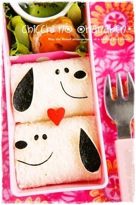 *キャラ弁* スヌーピーサンドイッチ★