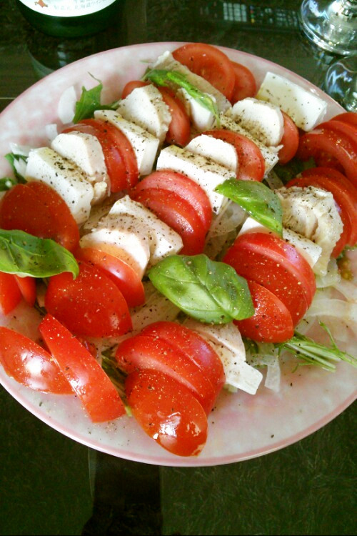 トマトとクリームチーズのイタリアンサラダの画像